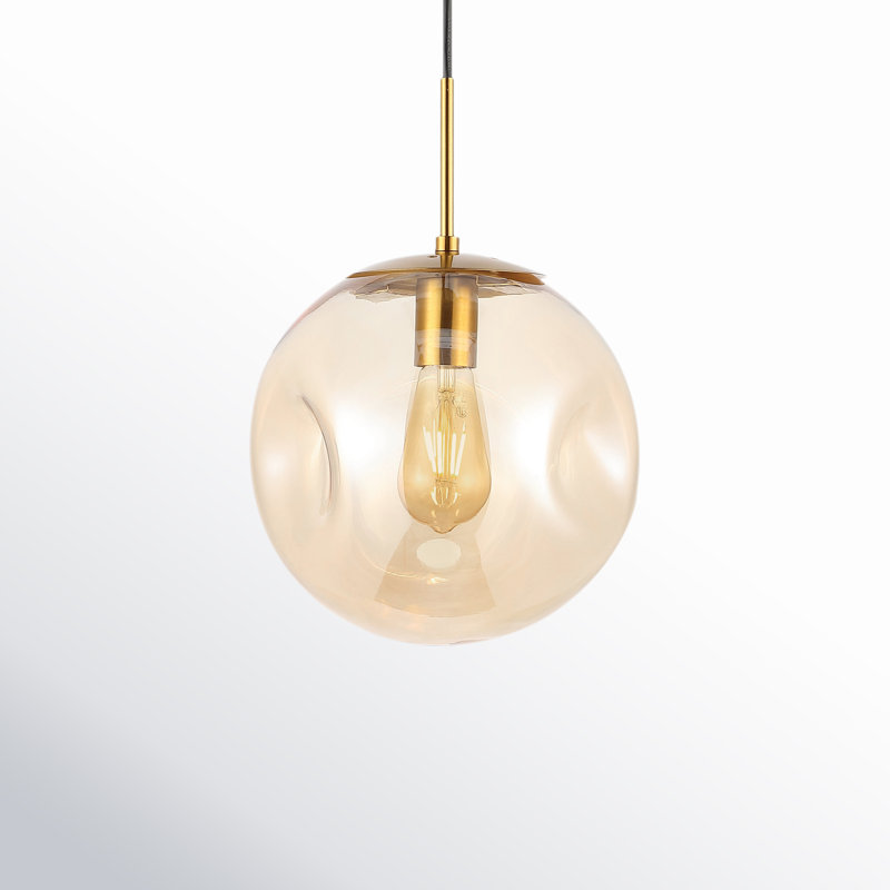 Luminaire suspendu sphérique 1 lumière Fika