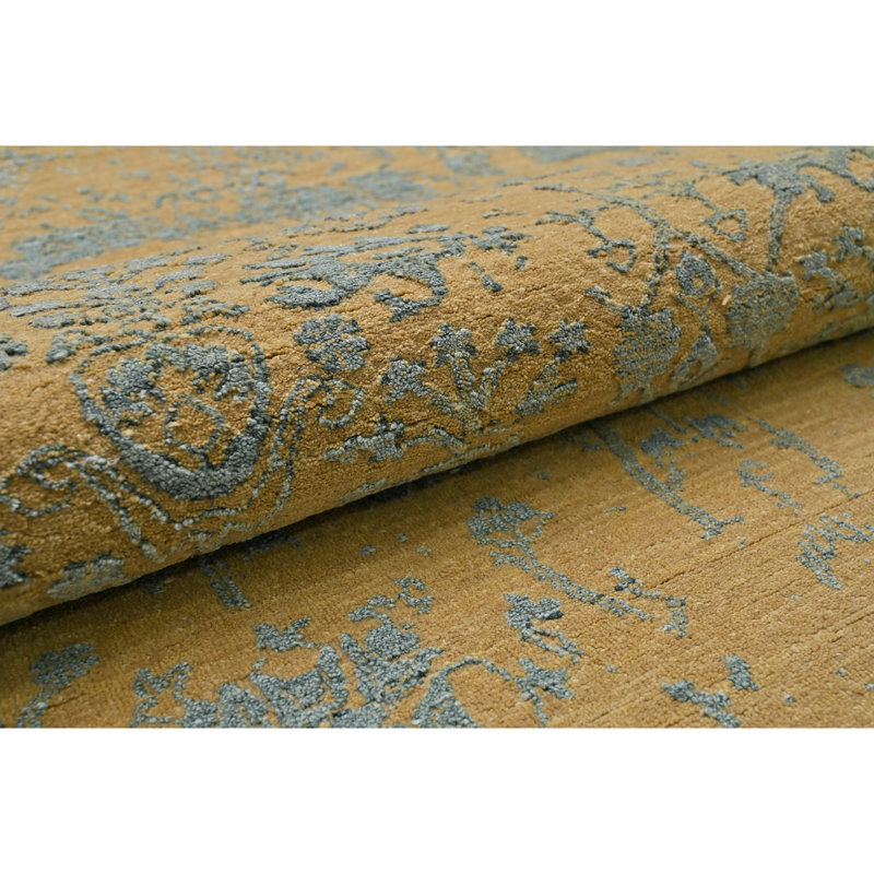 One-of-a-Kind Rectangle 4' x 5'11" Hand Knotted Area Rug