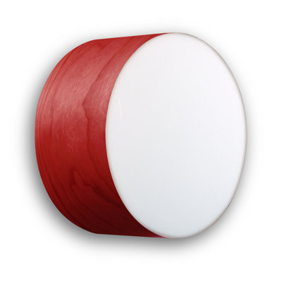 Gea Wall & Ceiling Sconce - Small - DIM0 - 10V LED - Red Shade