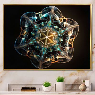 «Hidden Message Water Molecule - Fractals», art mural dans le salon