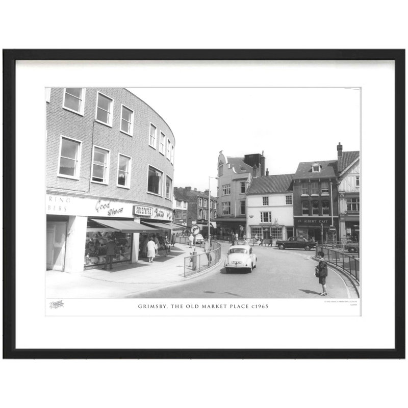Grimsby, the Old Market Place C1965 1 Piece Single Picture Frame Wall Art, 28cm H x 36cm W x 2.3cm D