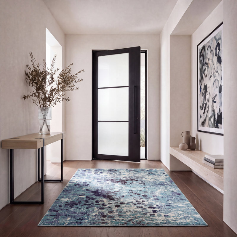 Tapis performance abstrait Travers, Rectangle 5 pi 3 po x 7 pi 6 po
