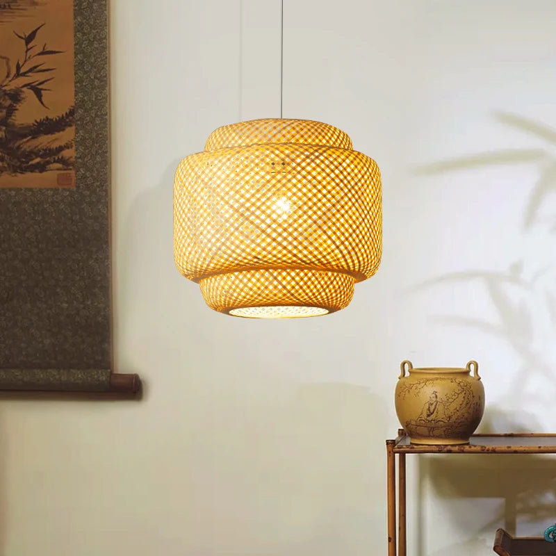 Alyne 1 - Light Natural Chandelier Pendant, 135cm H x 15cm W x 40cm D