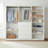 White Freestanding Walk in Wood Closet System