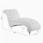 Chaise longue sans accoudoirs touffetée