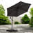 Oyster 3m Standard Cantilever Over Hanging Powder Coated Parasol with Cross Stand This parasol is made using Polyester Fabric which has a Weather-Proof Coating & UPF Sun Protection Level 50-38589880