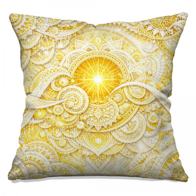 Intricate Mandala Art Double Sided Throw Pillows