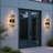 Solar Powered Outdoor Wall Sconce Set with Motion Sensor, 2-Pack