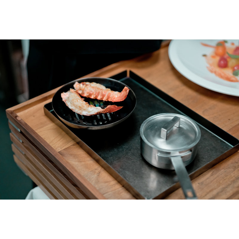 Mepra Casserole 1 H. with Lid Attiva Pewter Stainless Steel, 1.7 qt