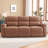 Azfa 79" 3-Seat Faux Leather Power Reclining Sofa 
