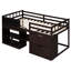 Lit mezzanine simple pour lit simple avec bureau et tablette-533875740