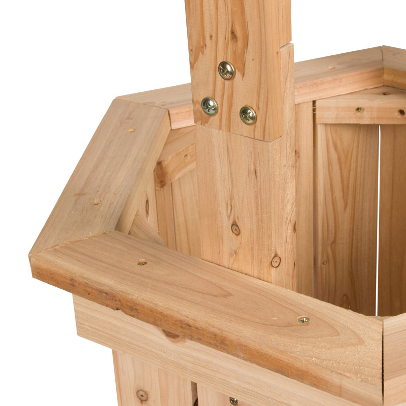 Pot à fleurs en bois Altair