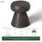 Sakir Ceramic Accent Stool