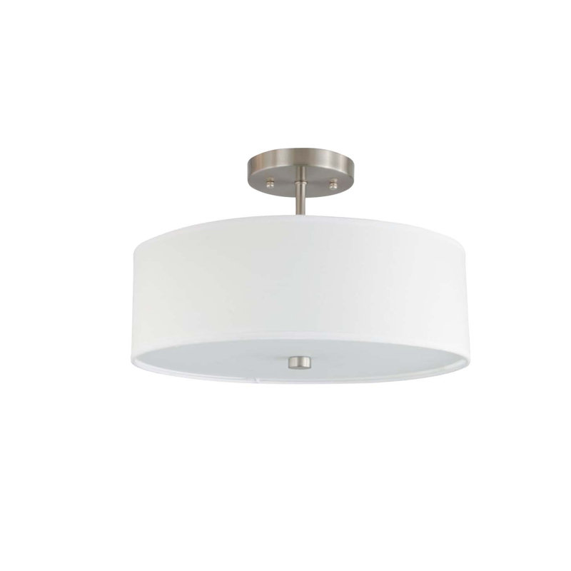 Plafonnier semi-encastré 3 lumières Kudolo, blanc
