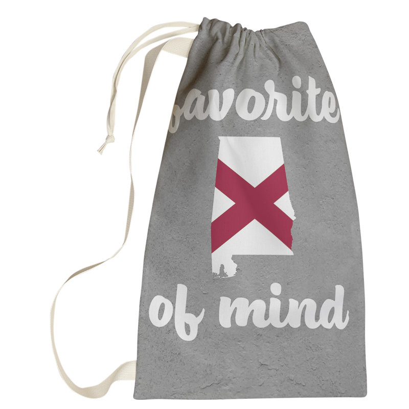Fabric Laundry Bag with Handles, Large (76.5" H x 29.5" W x 1.5" D), Alabama