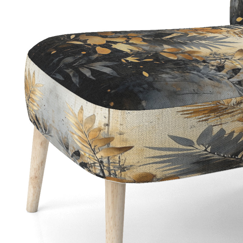 Chaise d'appoint Palm Trees - Chaise d'appoint Lush Tropical, Side Chair Armless