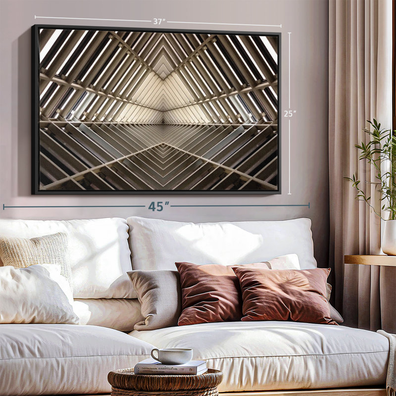 Mirror Image Architecture Canvas Print, 29" H x 43" W