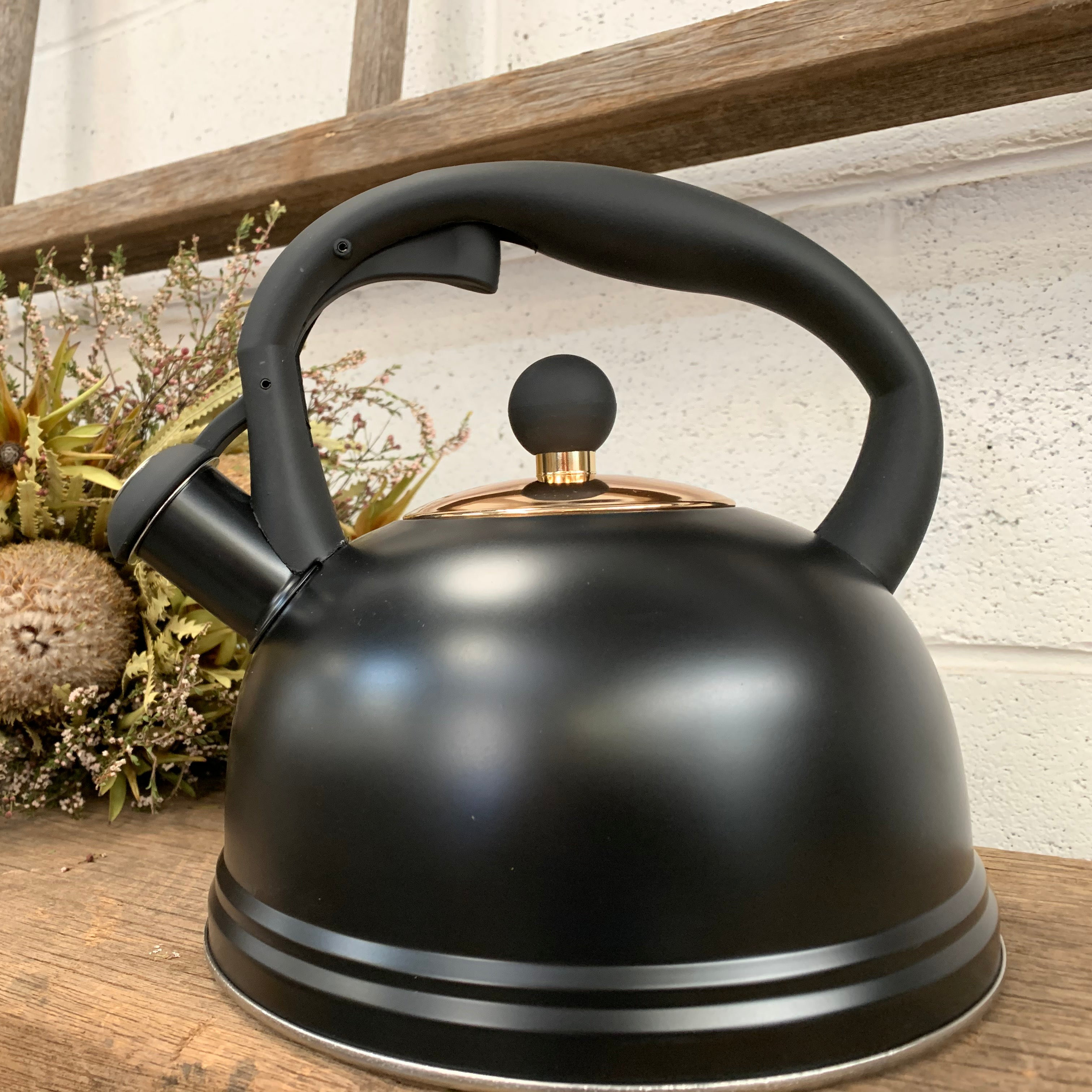 Typhoon Otto 2.11 Quarts Stainless Steel Whistling Stovetop Tea Kettle