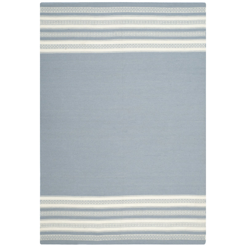 Dunkley Striped Wool Hand Woven Area Rug, Rectangle 183 x 274 cm
