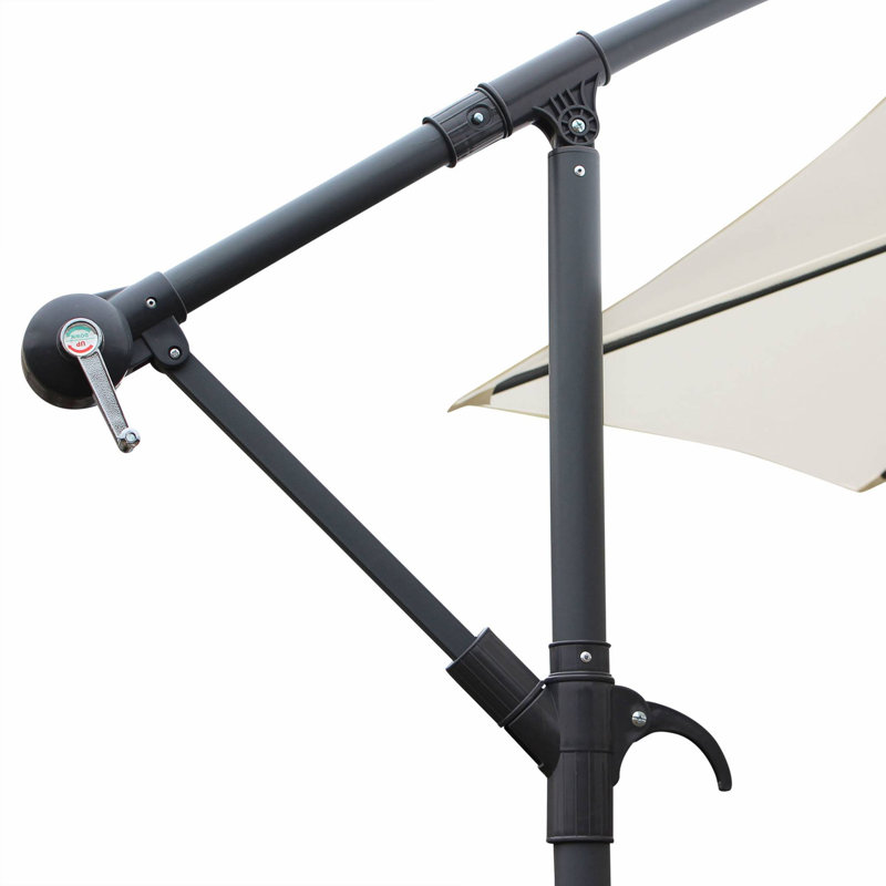 Nia 350cm Cantilever Parasol, Off-White