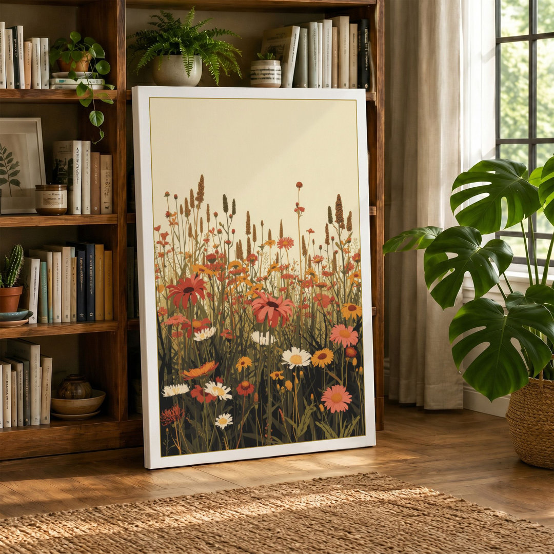 Wildflower Meadow Botanical - Wrapped Canvas