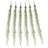 Faux Willow 7-Strand Stems - Set of 6 - Green