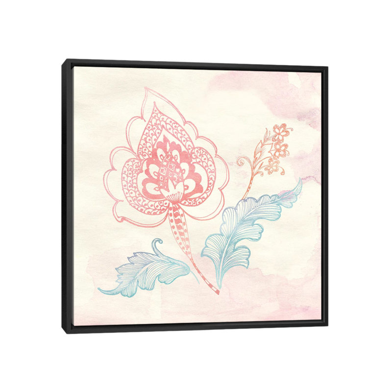 «Eastern Boho II» par Wild Apple Portfolio - impression sur toile tendue, H 18 po x l 18 po x P 1,5 po, Toile avec cadre noir