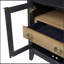 Table de chevet en verre