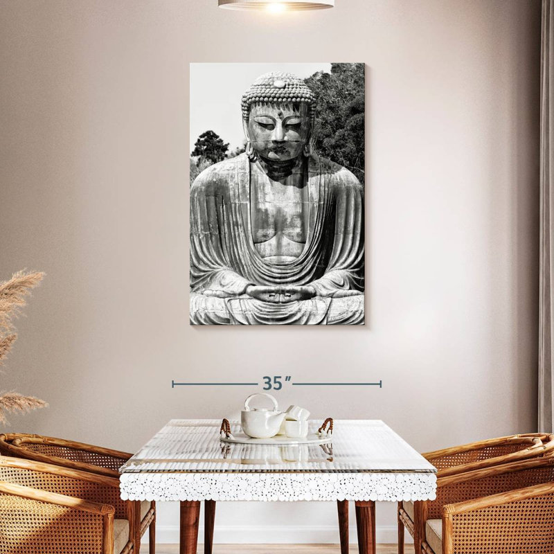 Grand Bouddha japonais, H 45 po x l 30 po