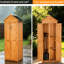 Garden Storage Solution - Remise en bois d'extérieur brun doré avec entrée verrouillable pour le pré. Revêtement résistant aux intempéries et durable. Assemblage rapide et facile, fonctionnant comme outil ou équipement de piscine