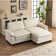 Avrilynn  85.4" Loveseats Sofa with Ottoman