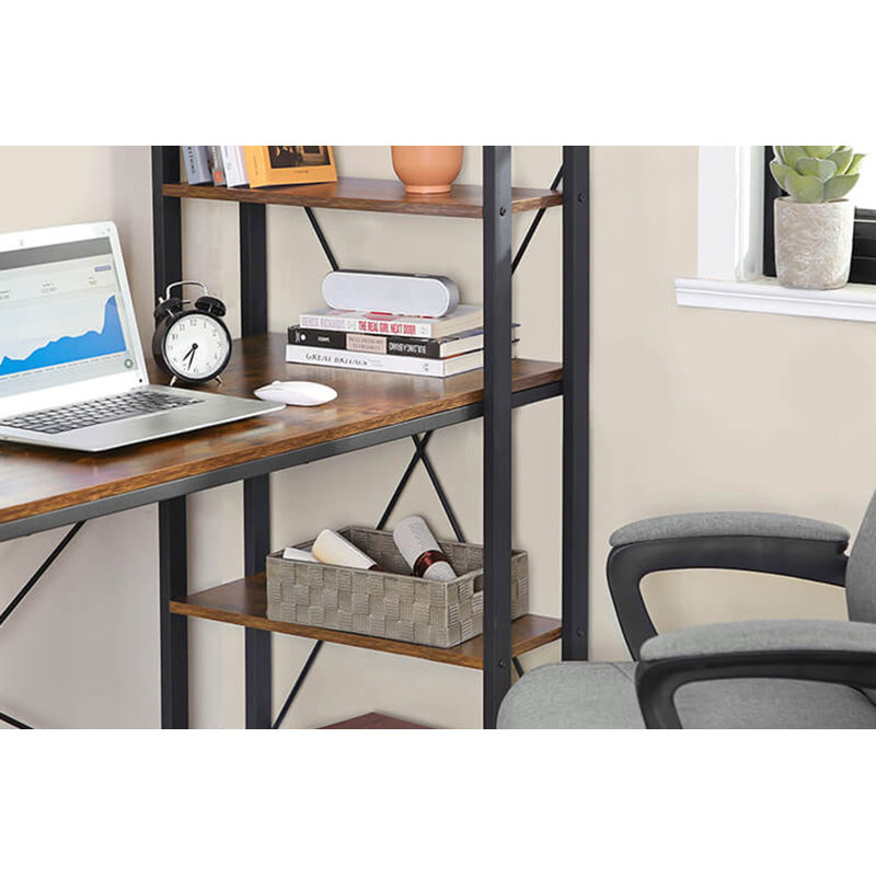 Bureau d'ordinateur 47 "x 23,5" VASAGLE avec tablettes