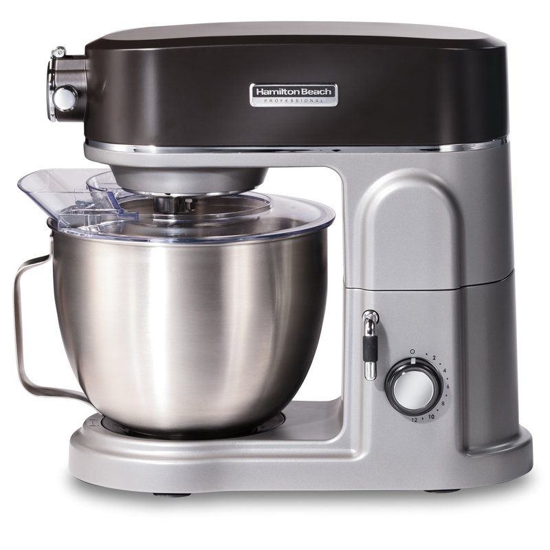 Hamilton Beach Silver 12-Speed Stainless Steel Stand Mixer