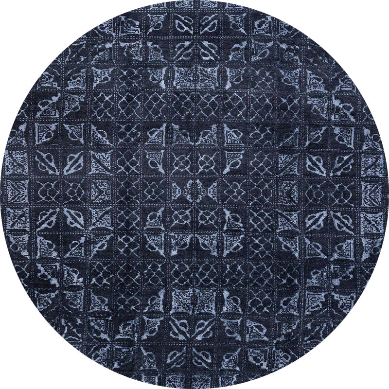 Abstract Indoor Rug, Round 8'