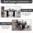 78.97" Modern Rectangle Black Dining Table Set with 8 Chairs for Kitchen, Bar, Living Room-1477941969-1477941975