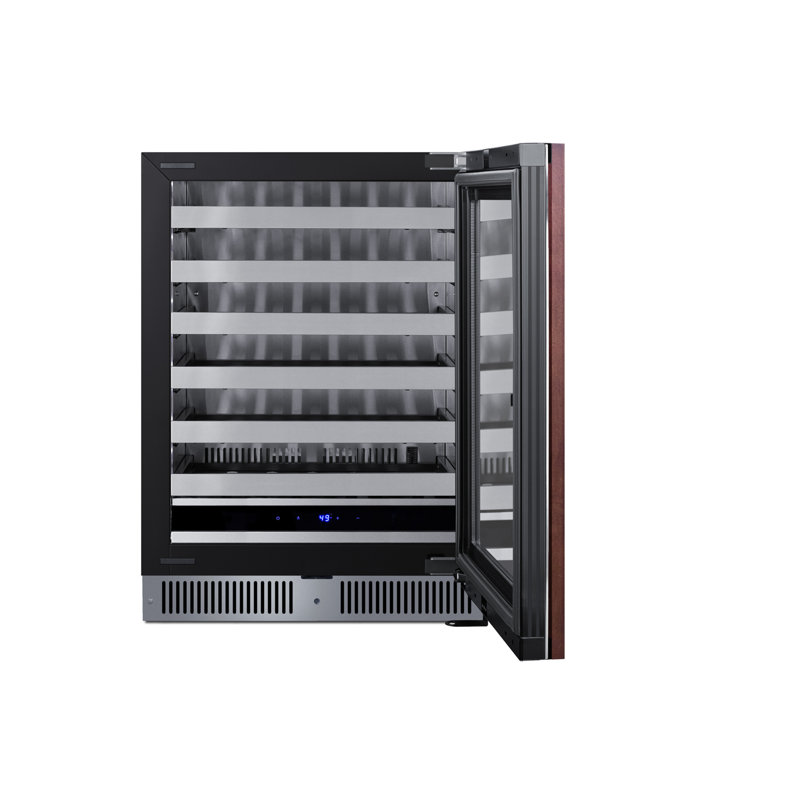 Summit Appliance 24" Wide Panel Ready Built-In Residential ADA Compliant Wine Cellar, Right Handed