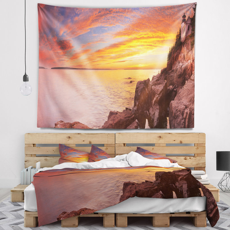 Tapisserie «Seascape Bass Harbor Head», H 50 po x l 60 po