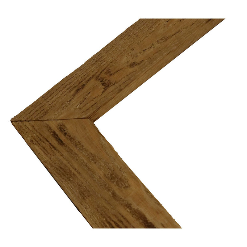 Décoration murale rétro à chevrons campagnards, H 12 po x l 11 po x P 0,75 po, Bois de grange naturel