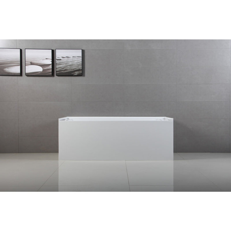 Aqua Eden 60" x 36" Alcove Soaking Acrylic Bathtub, Left