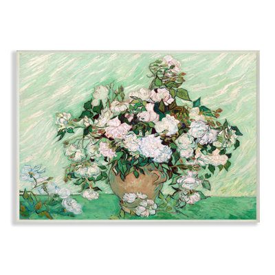 Flower Pot White Green Van Gogh Classical - Painting