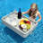 Sunjoy Wicker Floating Tray 36x24 inch Aluminum Frame Pool Tray Swimming Floating Serving Tray for Drinks, Snacks, and Essentials-88202095