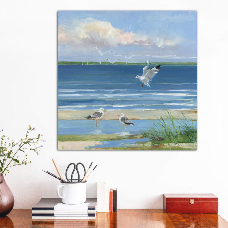 Beach Combing II by Sally Swatland - Wrapped Canvas Print, 66.04 cm H x 66.04 cm W x 1.91 cm D