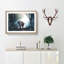 Elephant Roaming in a Green Forest - Picture Frame Graphic Art Print-56713203-56713207