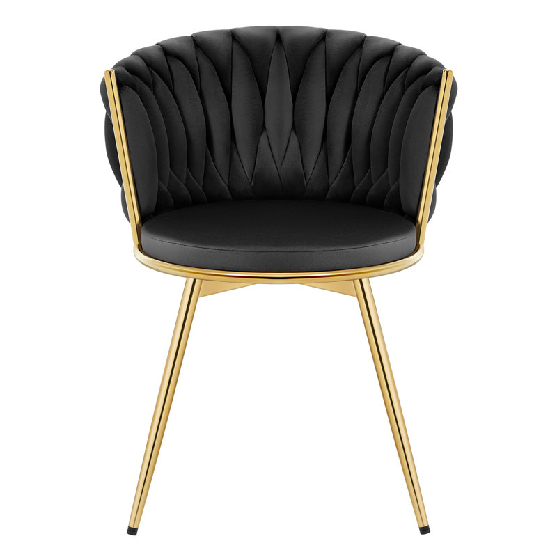 Dining Room Chairs, Kitchen Chairs, Living Room Chairs, With Metal Frame, Ergonomic, 360° Rotation, For Kitchen, Living Room, Balcony, Velvet Seat