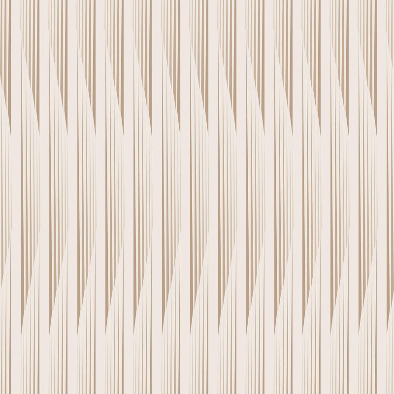 Kairos - Wallpaper by Sabrina Yvonne, Taupe, Faux Grasscloth