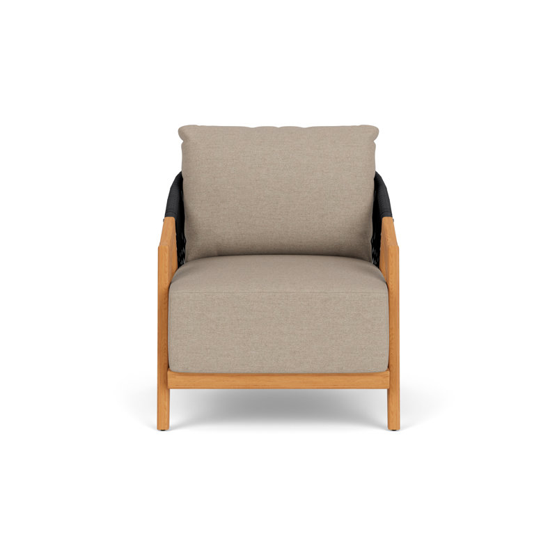 Alpine Outdoor Teak Armchair, Demo Oatmeal