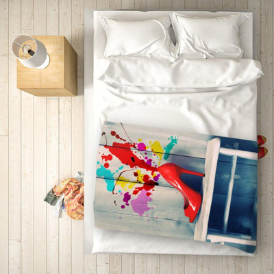 Glynda Plain Weave / Muslin Throw Blanket