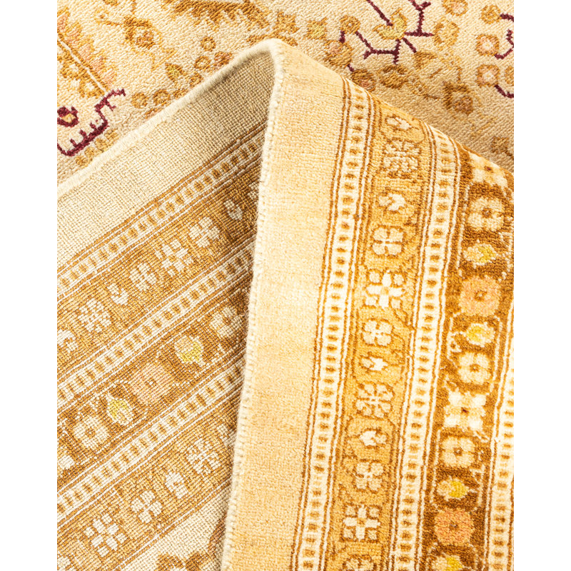 Hayner One-of-a-Kind 12' 3" X 18' 1" 2000s Wool Area Rug in Ivory