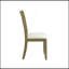 Ensemble de 2 chaises d'appoint avec coussin de siège rembourré, beige et chêne rustique