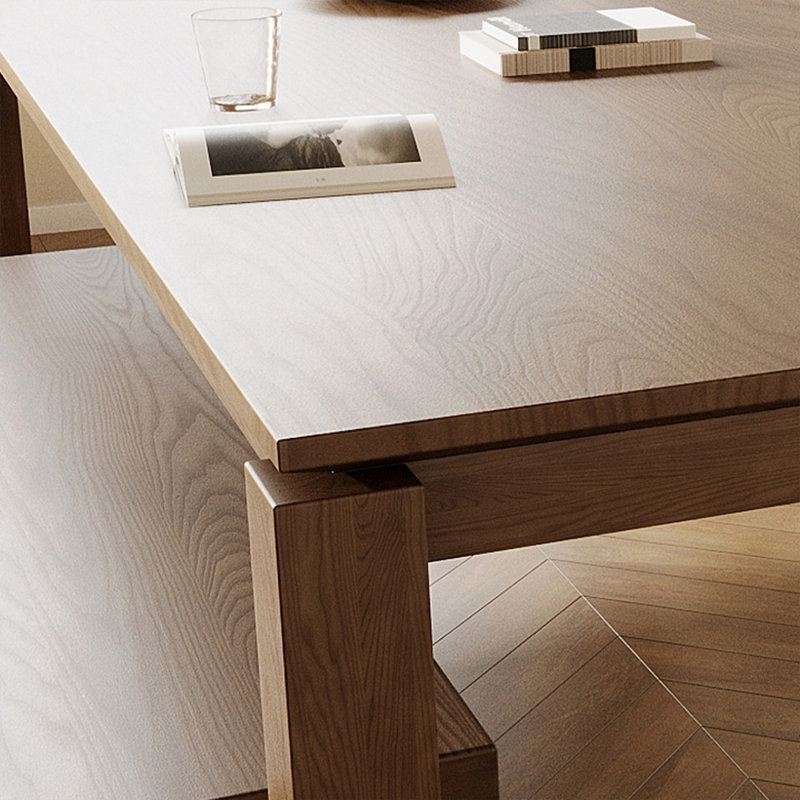 Table basse rectangulaire rectangulaire pour la salle à manger / cuisine, H 29,53 po x L 62,99 po x l 31,5 po